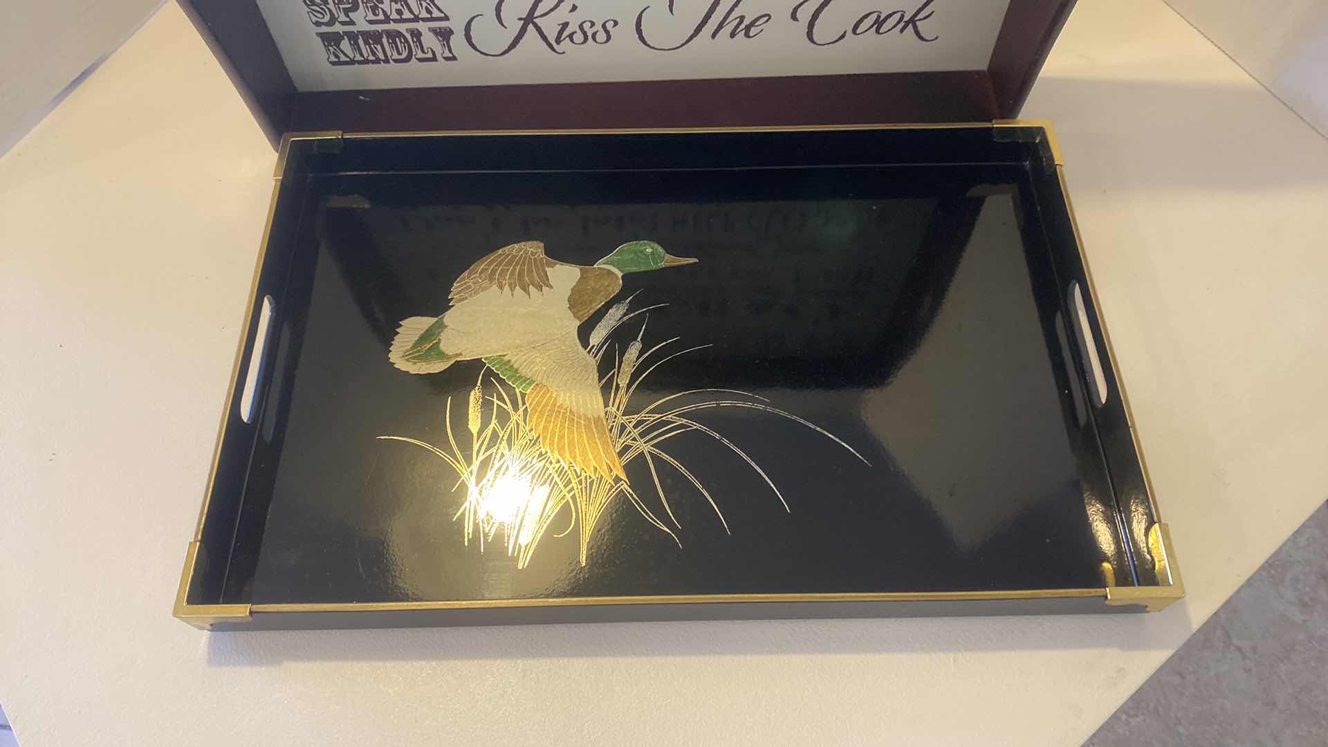 Photo 3 of 2 SERVING TRAYS LARGEST 18” x 15”