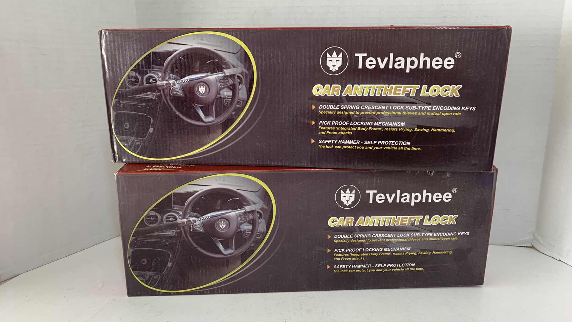 Photo 1 of 2-TEVLAPHEE CAR ANTI THEFT STEERING WHEEL LOCKS