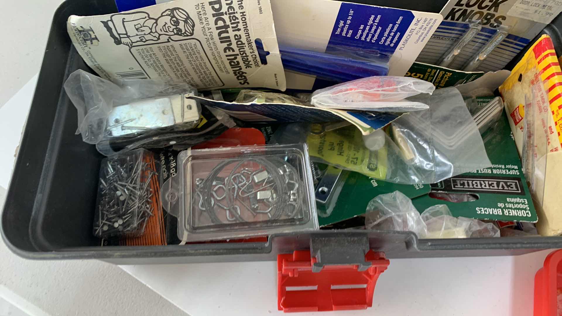 Photo 2 of 2-CONTAINERS OF ASSORTED HARDWARE AND SPRINKLER REPAIR ITEMS