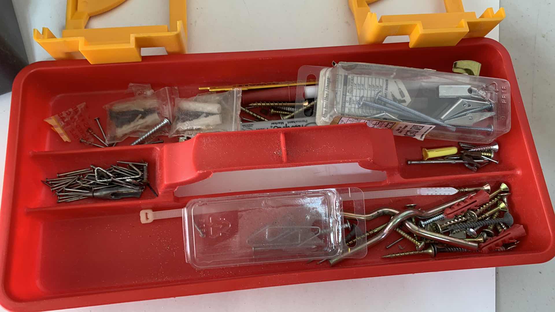 Photo 6 of 2-CONTAINERS OF ASSORTED HARDWARE AND SPRINKLER REPAIR ITEMS