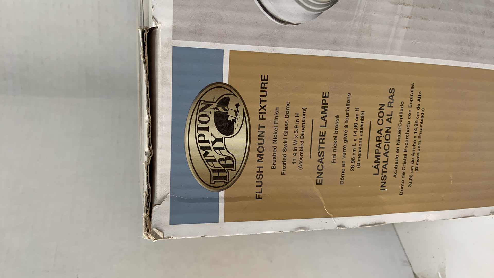 Photo 1 of 2-HAMPTON BAY CEILING FIXTURES & HANGING LAMP 9"