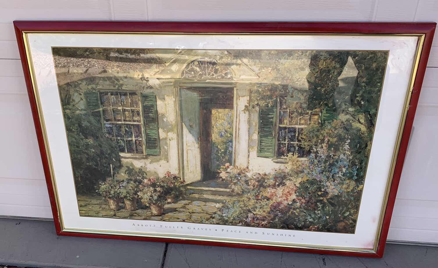 Photo 1 of ABBOTT FULLER GRAVES “PEACE AND SUNSHINE” PRINT 37” X 26”