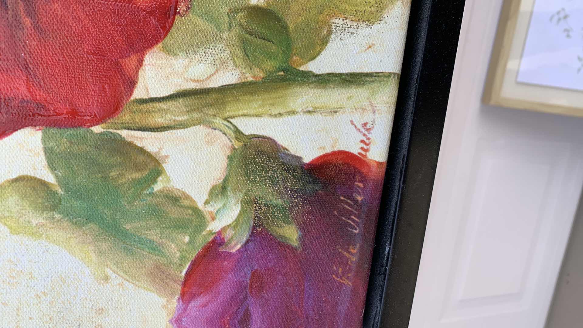 Photo 4 of 2-FLORAL INSPIRED ARTWORK TALLEST IS 42”