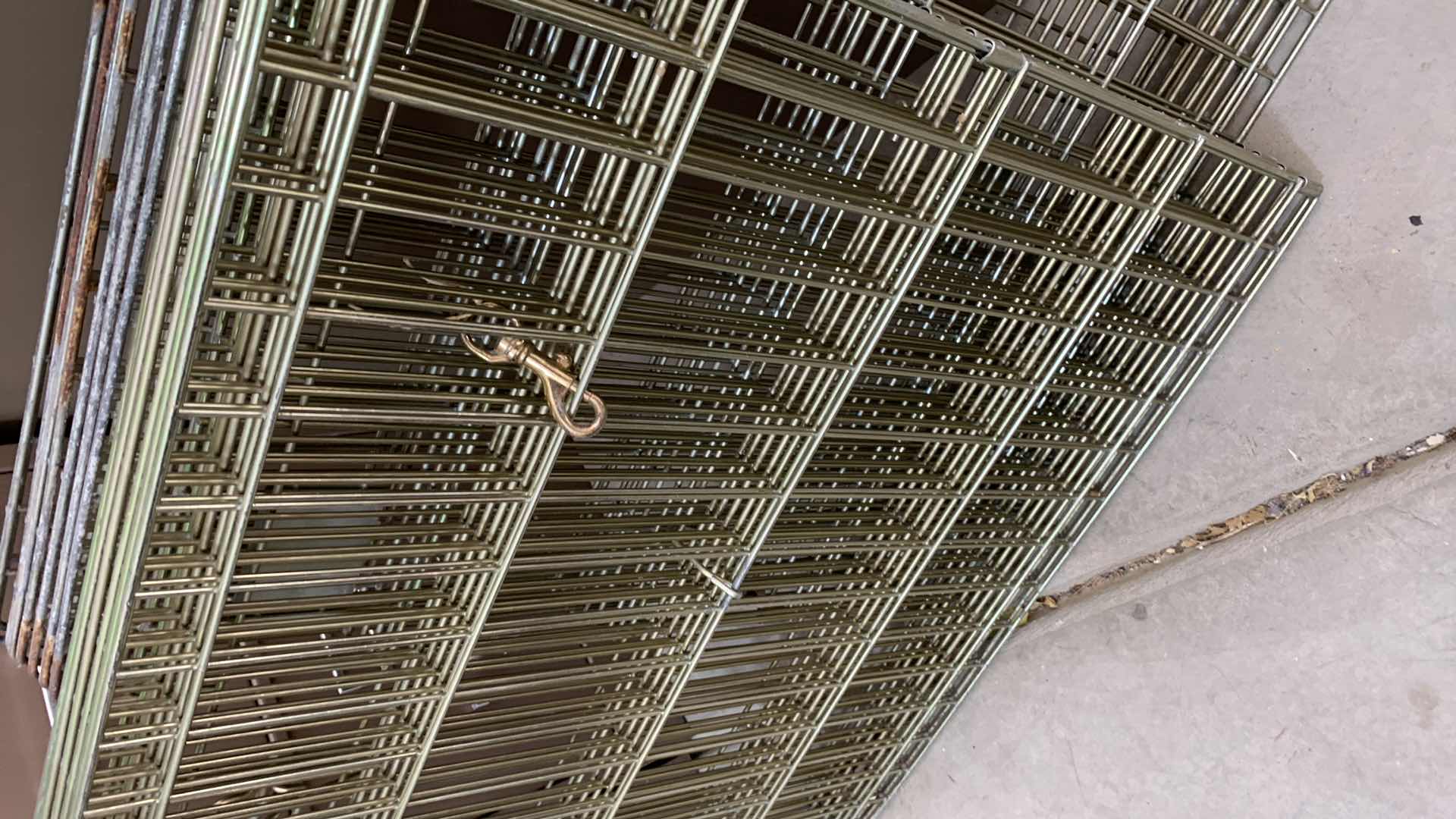 Photo 1 of 2-METAL DOG CAGES 24” X 24” H 24”