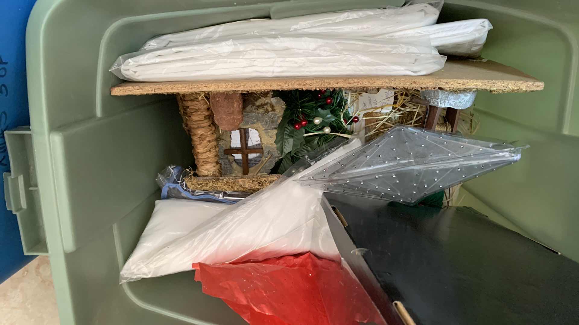 Photo 1 of 2-TUBS & 1 BOX OF CHRISTMAS DECORATIONS 