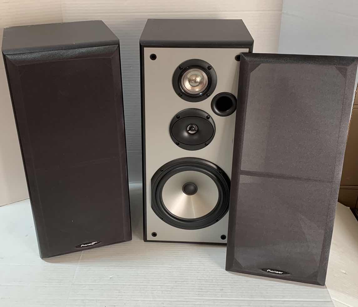 Photo 1 of 2-PIONEER 3-WAY SPEAKERS S-H253B-K