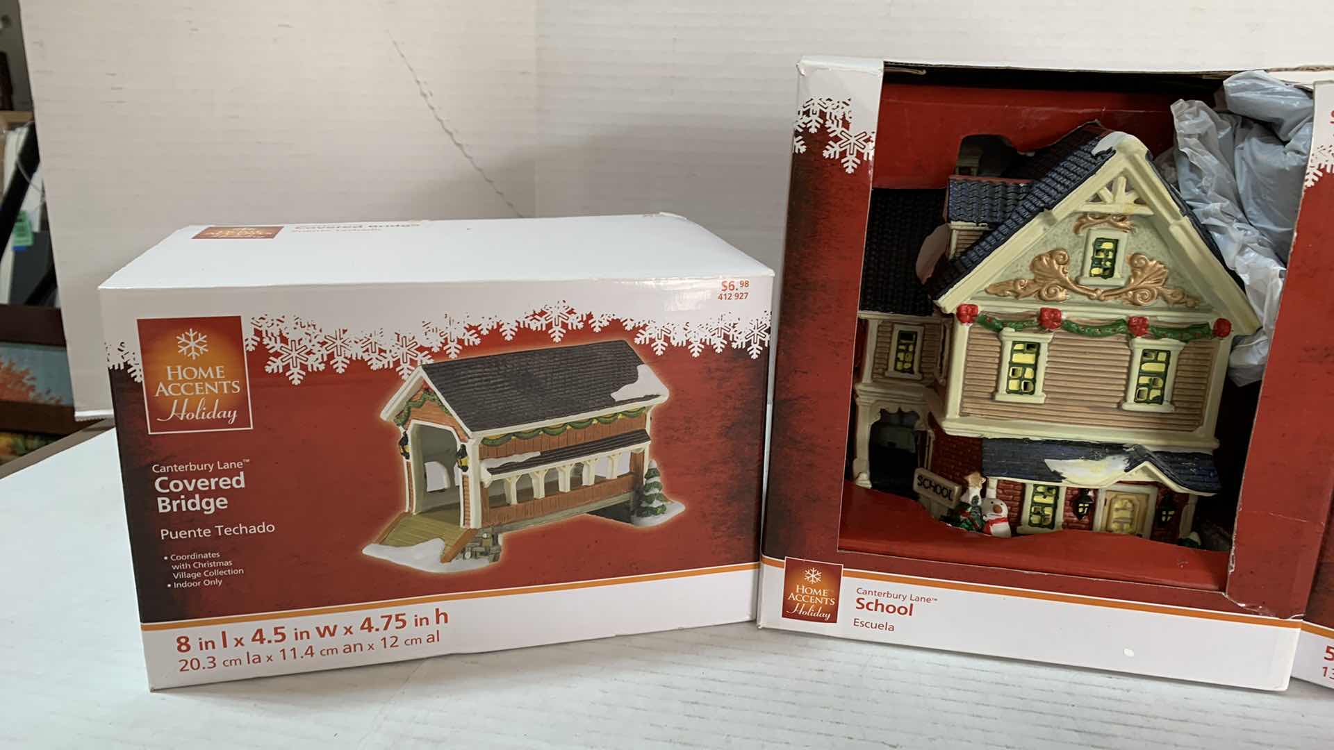 Photo 1 of 3-HOME ACCENTS CHRISTMAS VILLAGE SETS