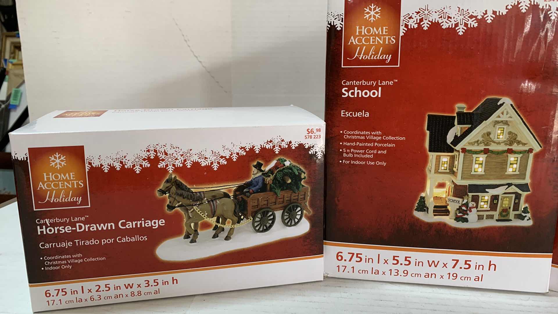 Photo 1 of 4-HOME ACCENTS CHRISTMAS VILLAGE SETS