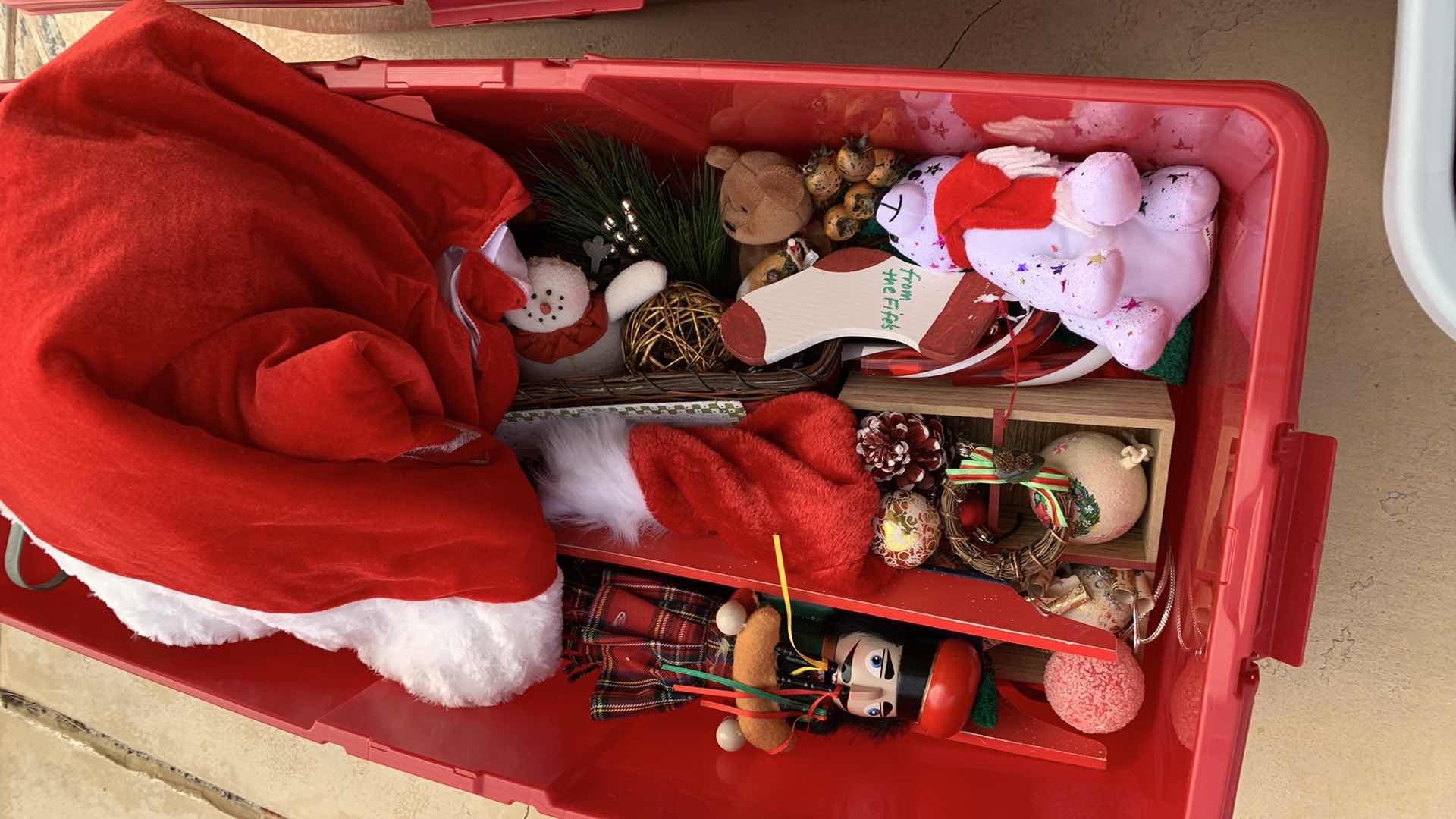 Photo 1 of 5-TOTES OF HOLIDAY DECORATIONS