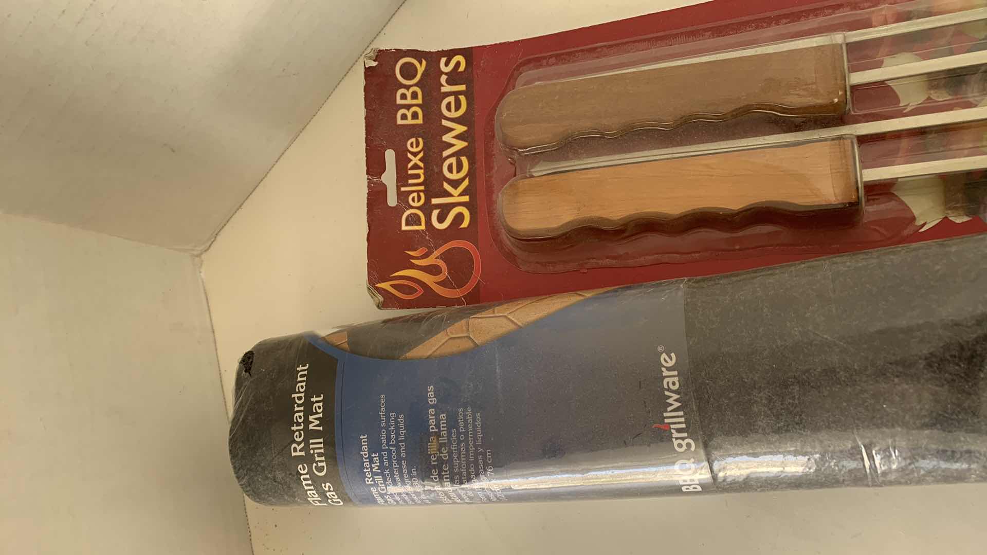 Photo 1 of BBQ BARBECUE SKEWERS AND A FIREPROOF MAT