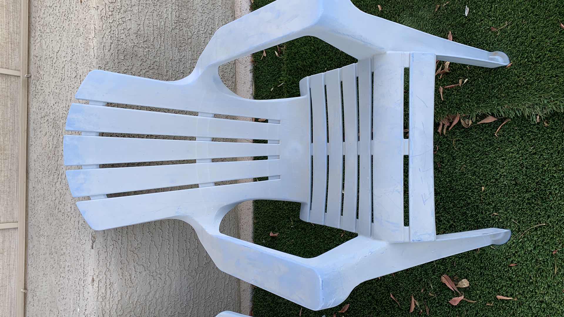 Photo 1 of 2-PLASTIC PATIO CHAIRS