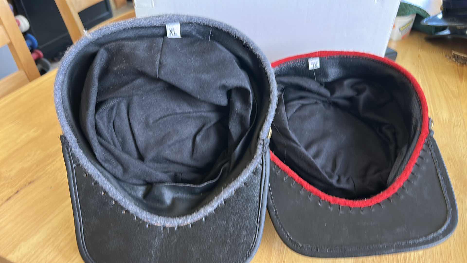 Photo 1 of AMERICAN CIVIL WAR PEAKED HATS SIZE XL