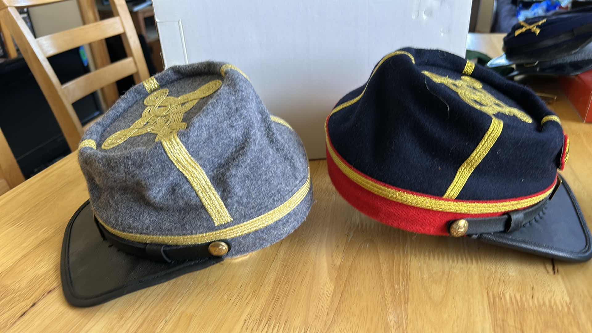 Photo 1 of AMERICAN CIVIL WAR PEAKED HATS SIZE XL