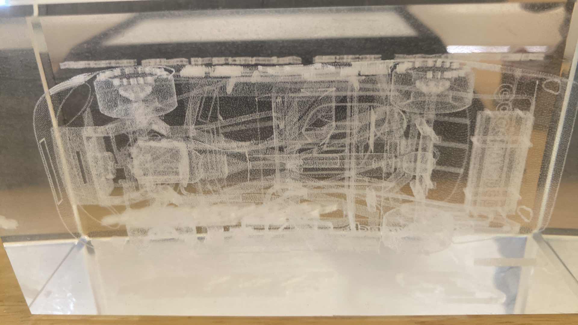 Photo 1 of 3 - DALE EARNHARDT JR.COLLECTIBLES - GLASS LIGHT UP 3D ETCHING & FIGURINES LARGEST 8” x 5” H41/2”