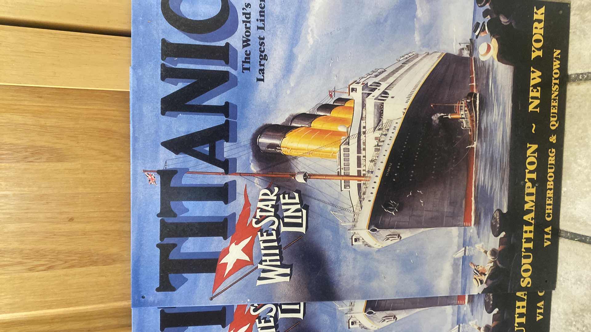 Photo 1 of 3 METAL SIGNS - 2 TITANIC 1 BABE RUTH 12” x 16”