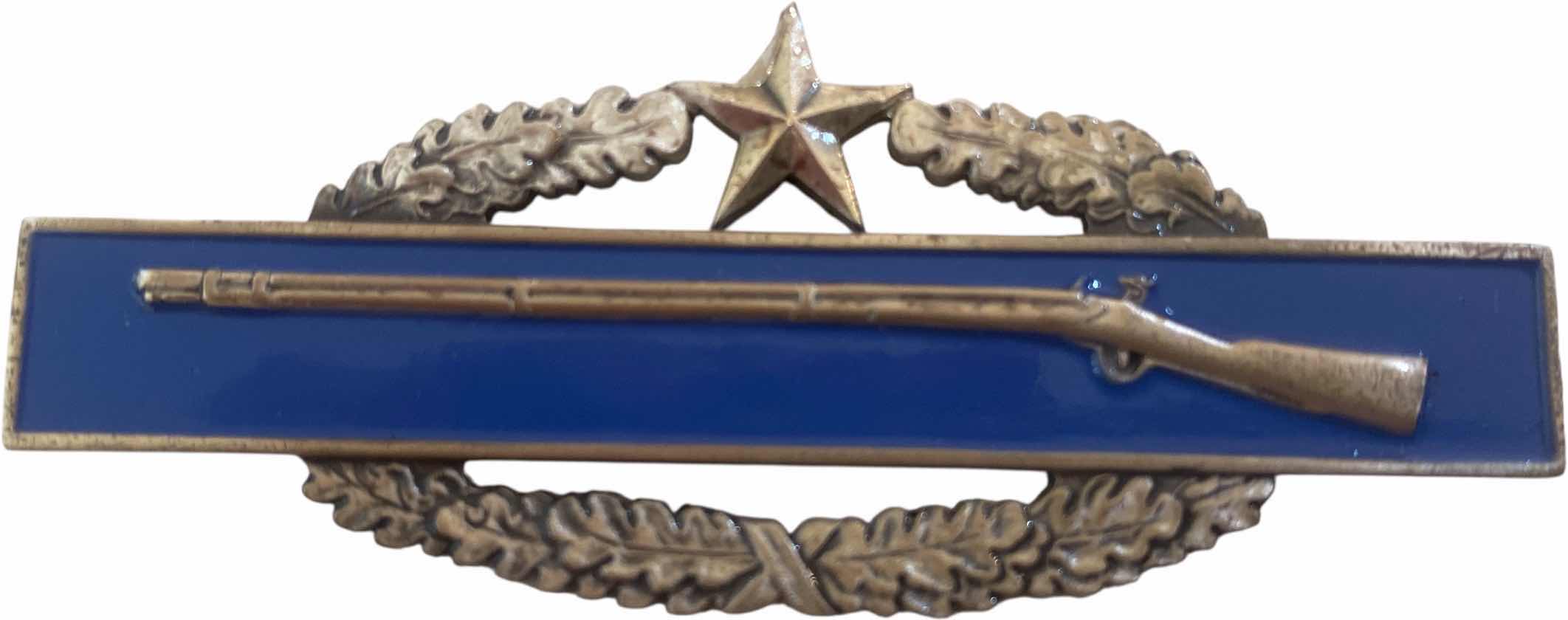 Photo 1 of BADGE OF QUALIFICATION, INFANTRYMAN COMBAT, 2nd AWARD PIN 3 1/4”