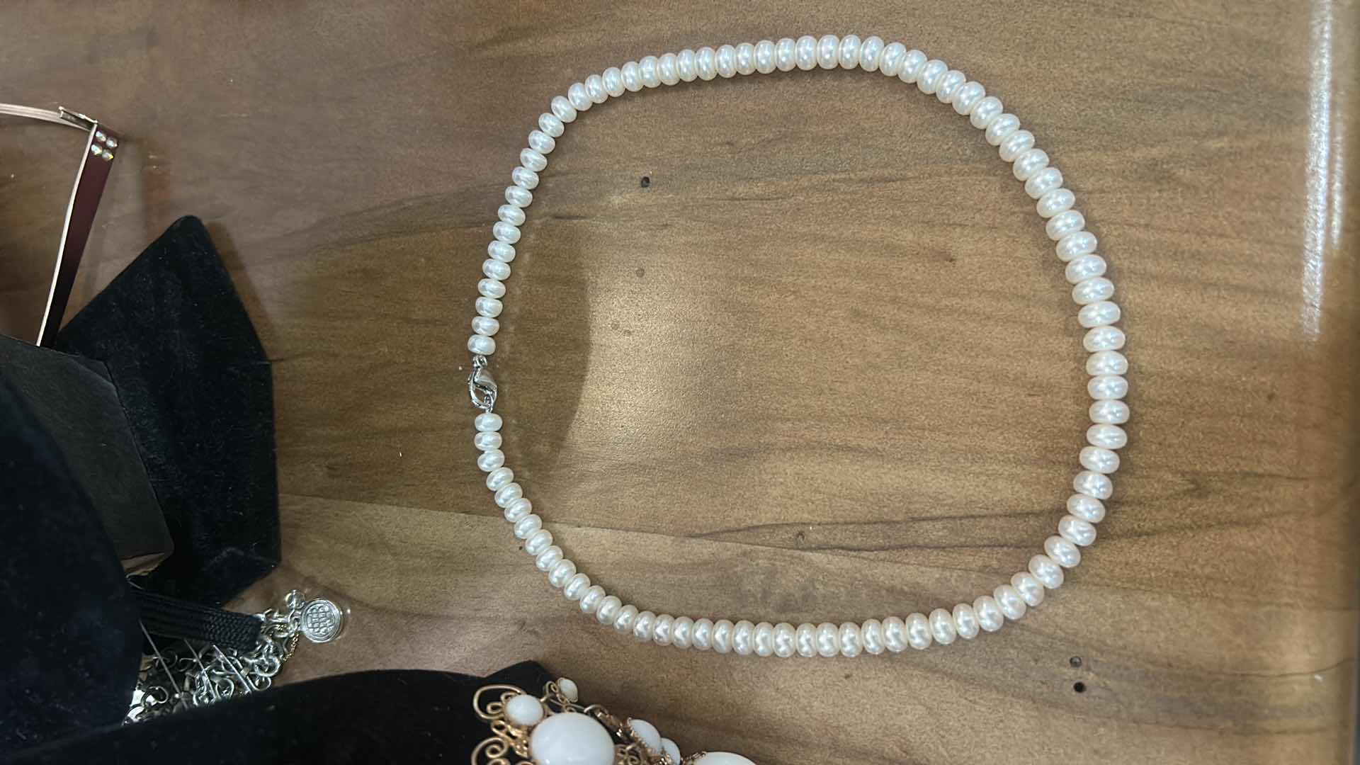 Photo 1 of 3 VINTAGE NECKLACES (.925 CLASP ON PEARLS)