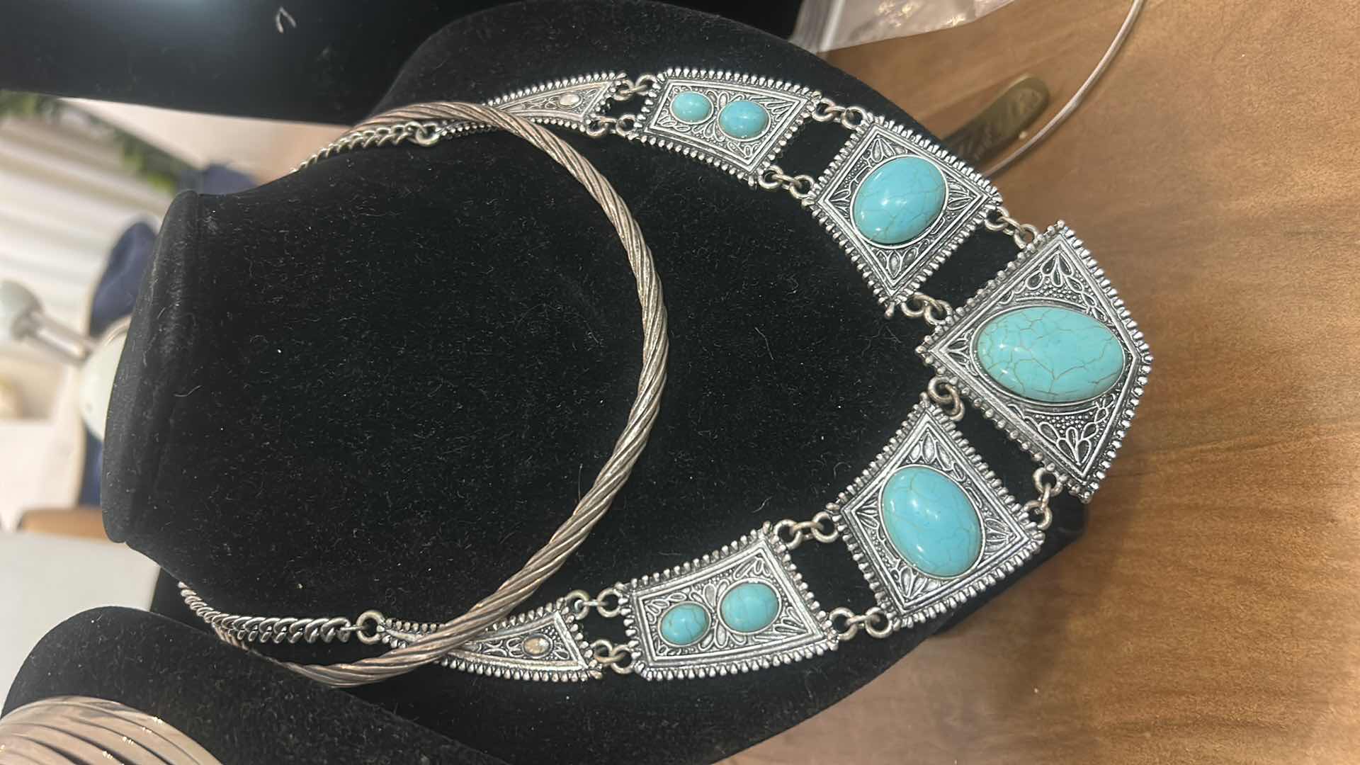 Photo 1 of 2 VINTAGE CHOCKERS AND 2 NECKLACES