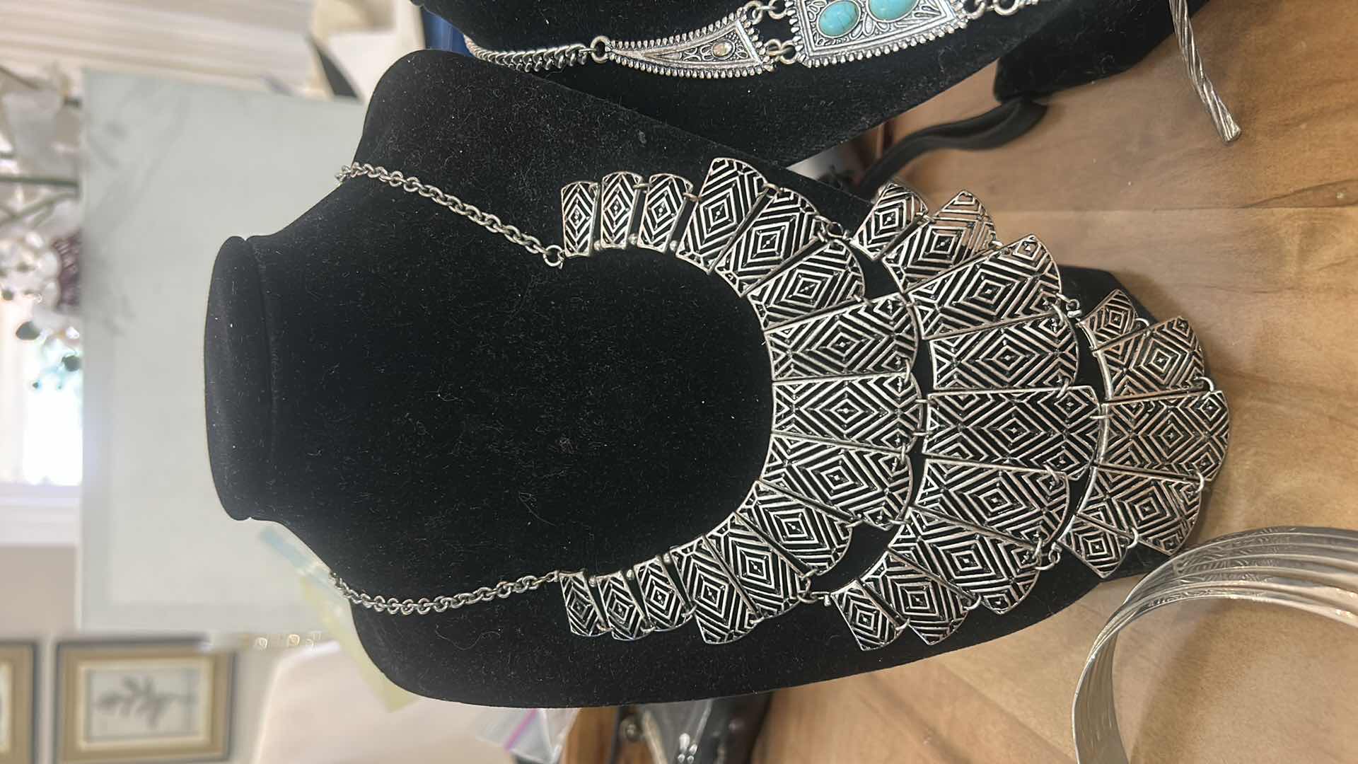 Photo 1 of 2 VINTAGE CHOCKERS AND 2 NECKLACES