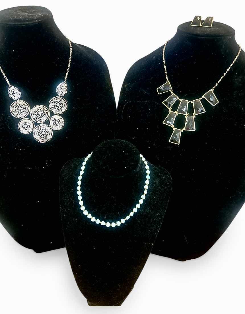 Photo 1 of 3 VINTAGE NECKLACES AND PIERCED EARRINGS