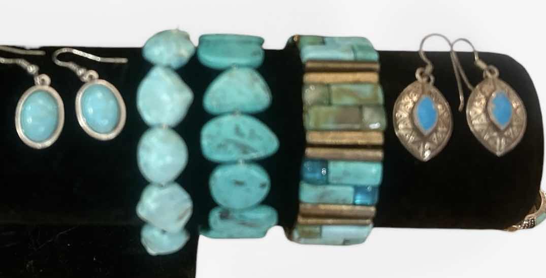 Photo 1 of 3 STRETCHY BRACELETS AND 2 PIERCED EARRINGS