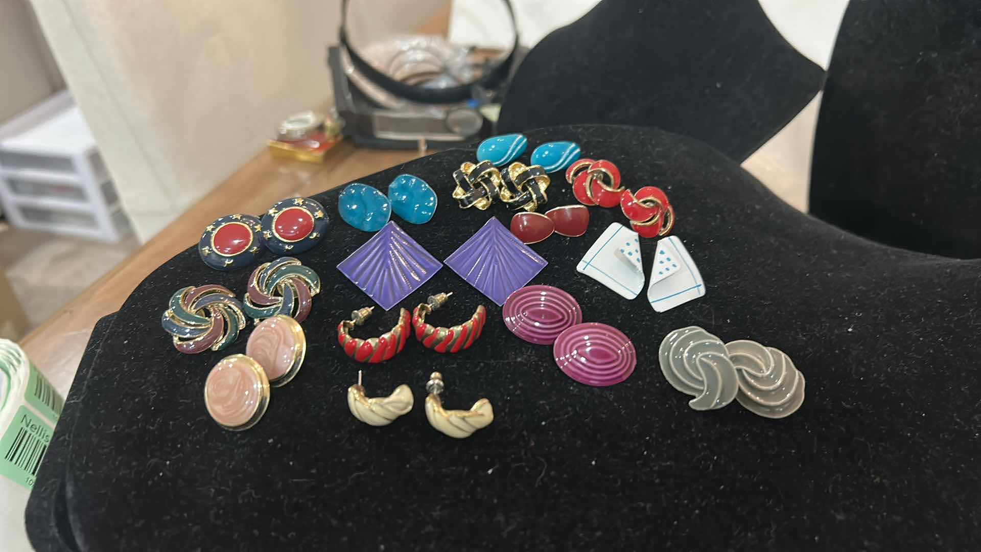 Photo 1 of 14 PAIRS OF PIERCED EARRINGS
