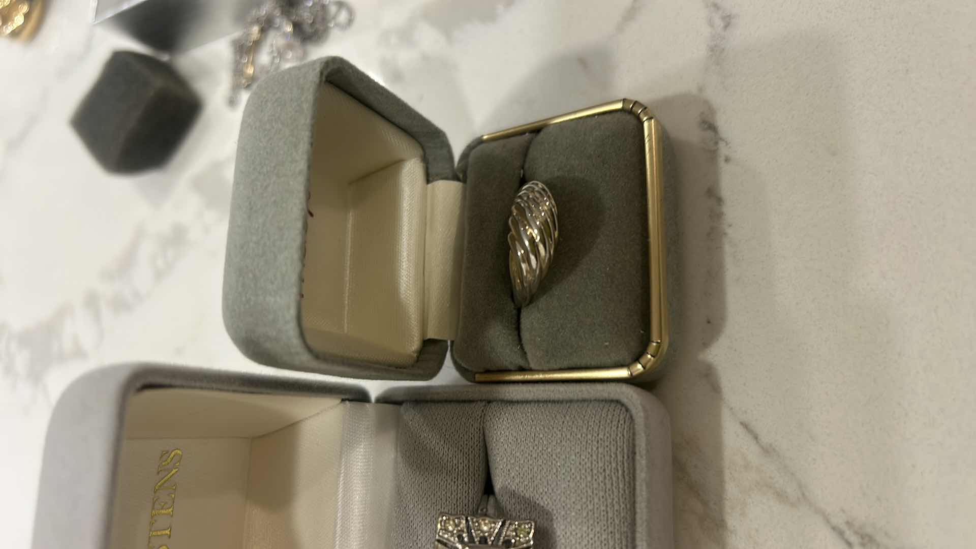 Photo 1 of 2 RINGS EST SIZE 6 / 6.5 14K  & 18K ELECTROPLATED