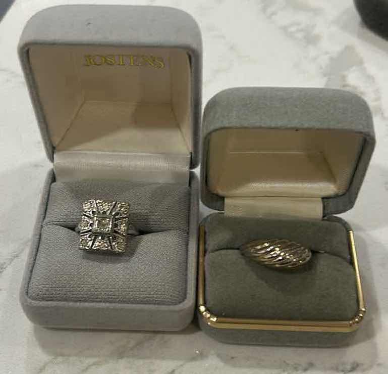 Photo 1 of 2 RINGS EST SIZE 6 / 6.5 14K  & 18K ELECTROPLATED