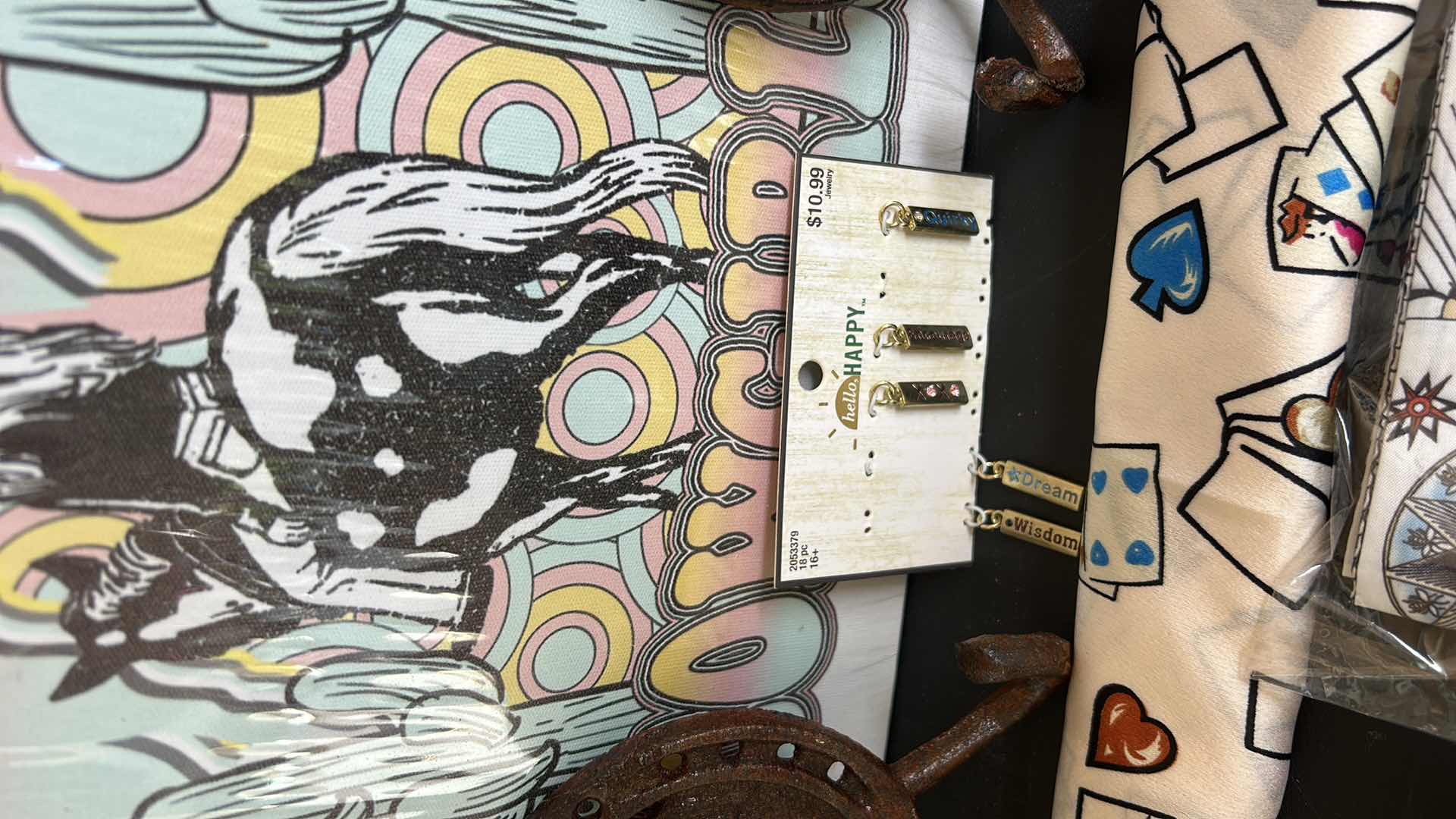 Photo 1 of HATBANDS, CHARMS, METAL HORSE/HORSESHOE WALL HOOKS AND ARTWORK
