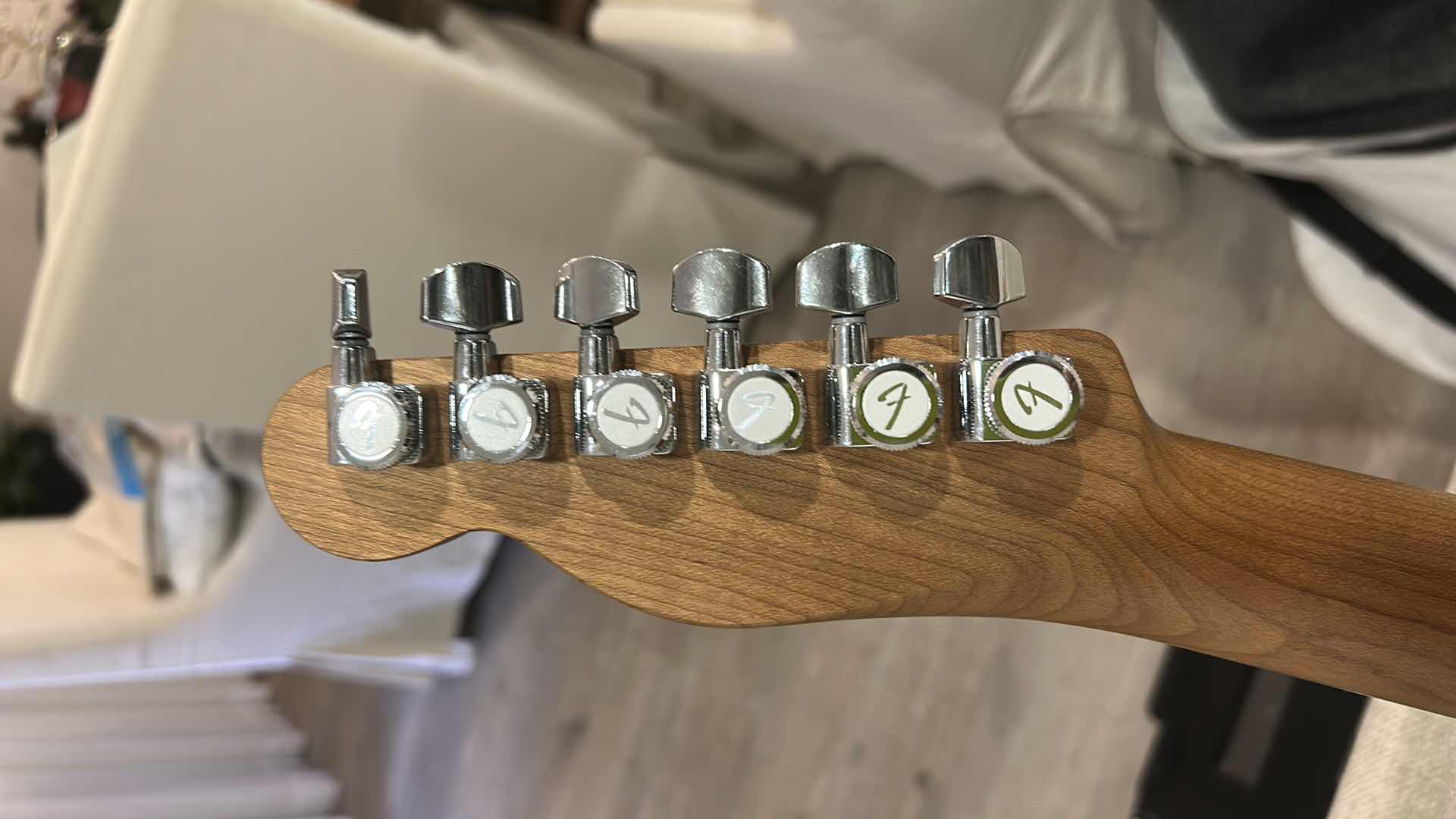 Photo 1 of WARMOTH GUITAR PARTS COMPANY TELECASTER
WARMOTH TELECASTER STYLE BODY
WARMOTH STANDARD THIN ROASTED MAPLE NECK
FENDER LOCKING TUNERS
EQUIPPED WITH ARCANE 50 EXPERIENCE TELE SET PICKUPS
HAND RUBBED WITH TWO COATS OF TUNG OIL FINISH 
GLENDALE BRIDGE AND SAD