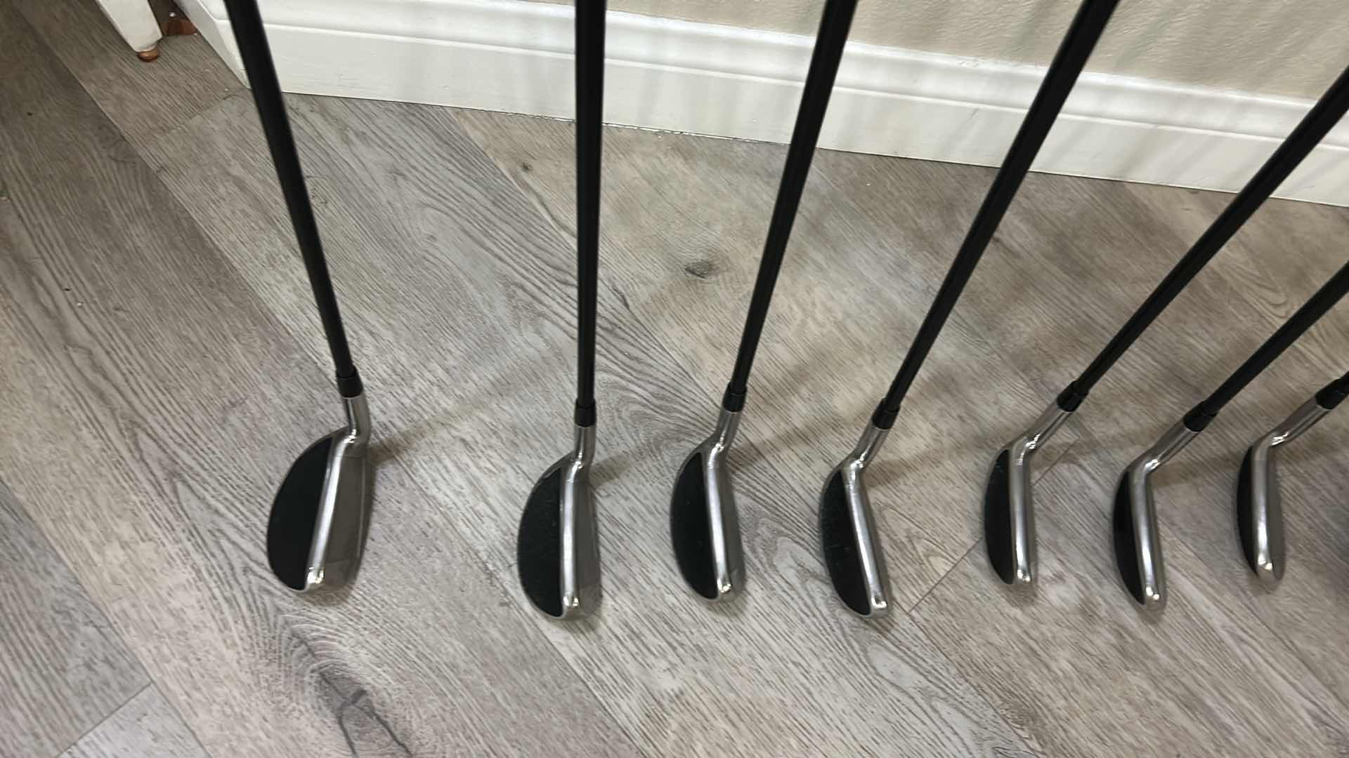 Photo 1 of CLEVELAND HALO LAUNCHER XL SET OF IRONS,SAND WEDGE, GAP WEDGE, PITCHING WEDGE THROUGH 4 IRON. 9 CLUBS TOTAL