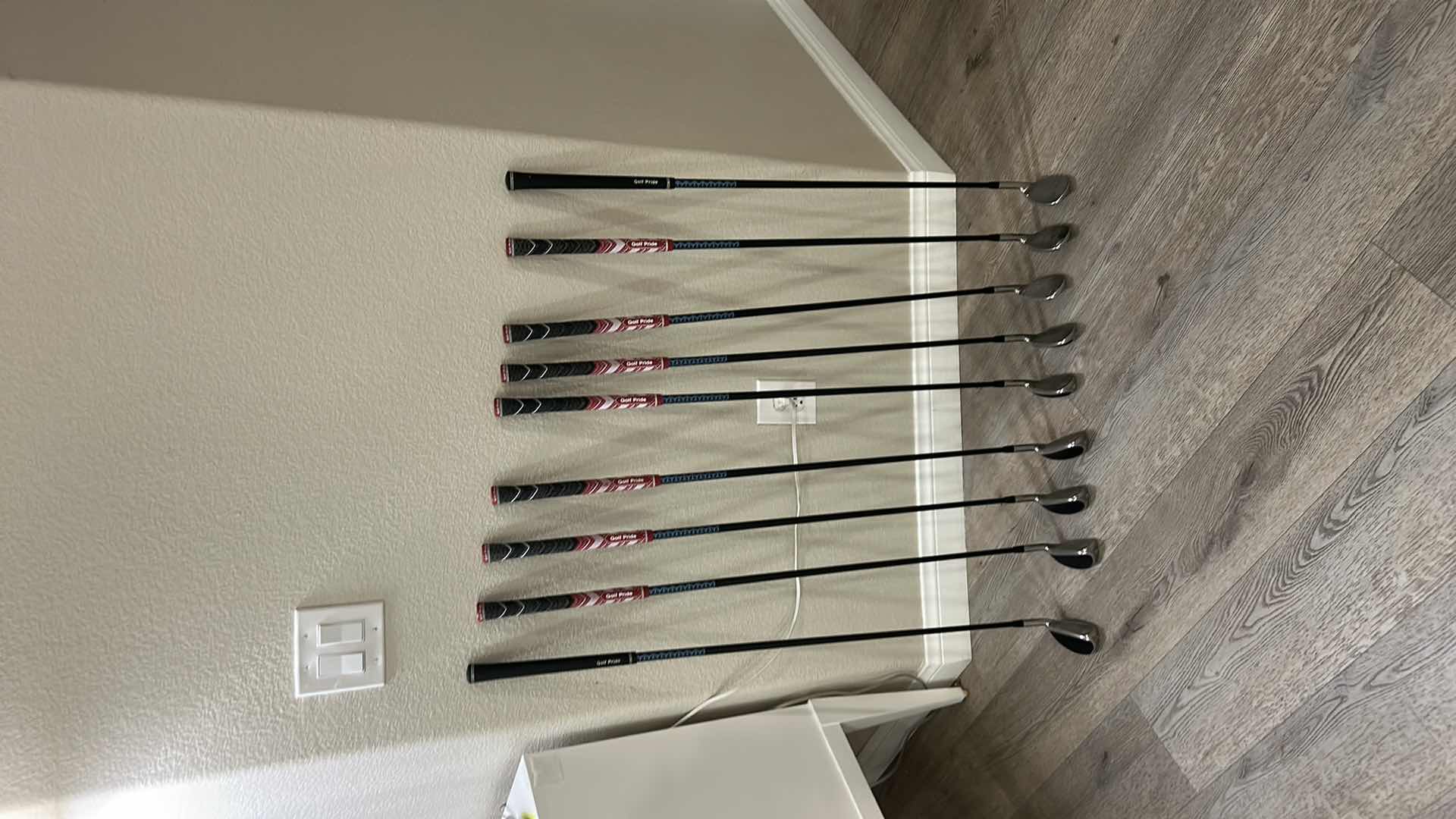 Photo 1 of CLEVELAND HALO LAUNCHER XL SET OF IRONS,SAND WEDGE, GAP WEDGE, PITCHING WEDGE THROUGH 4 IRON. 9 CLUBS TOTAL