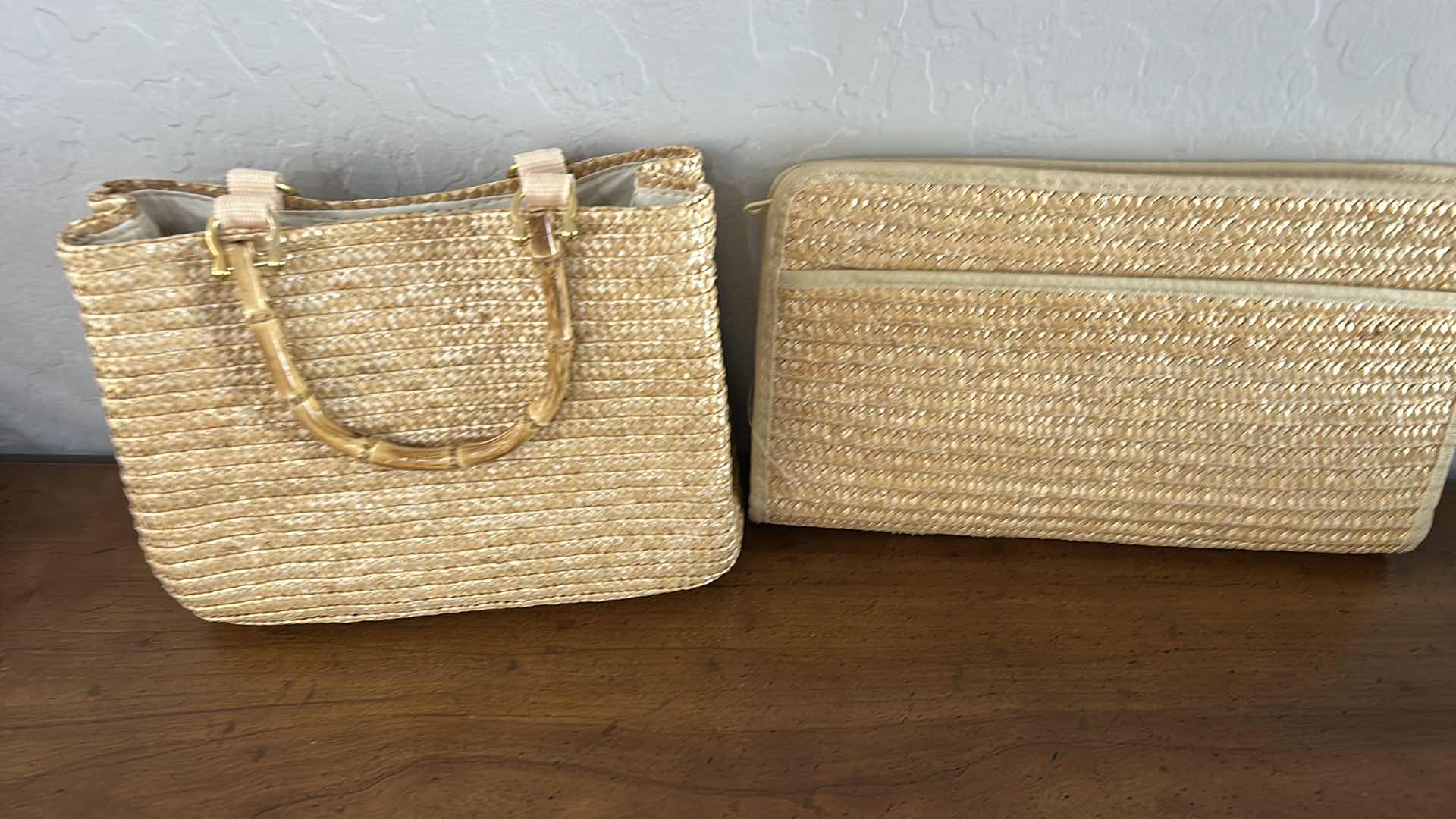 Photo 1 of 1 HANDBAG AND THREE CLUTCHES