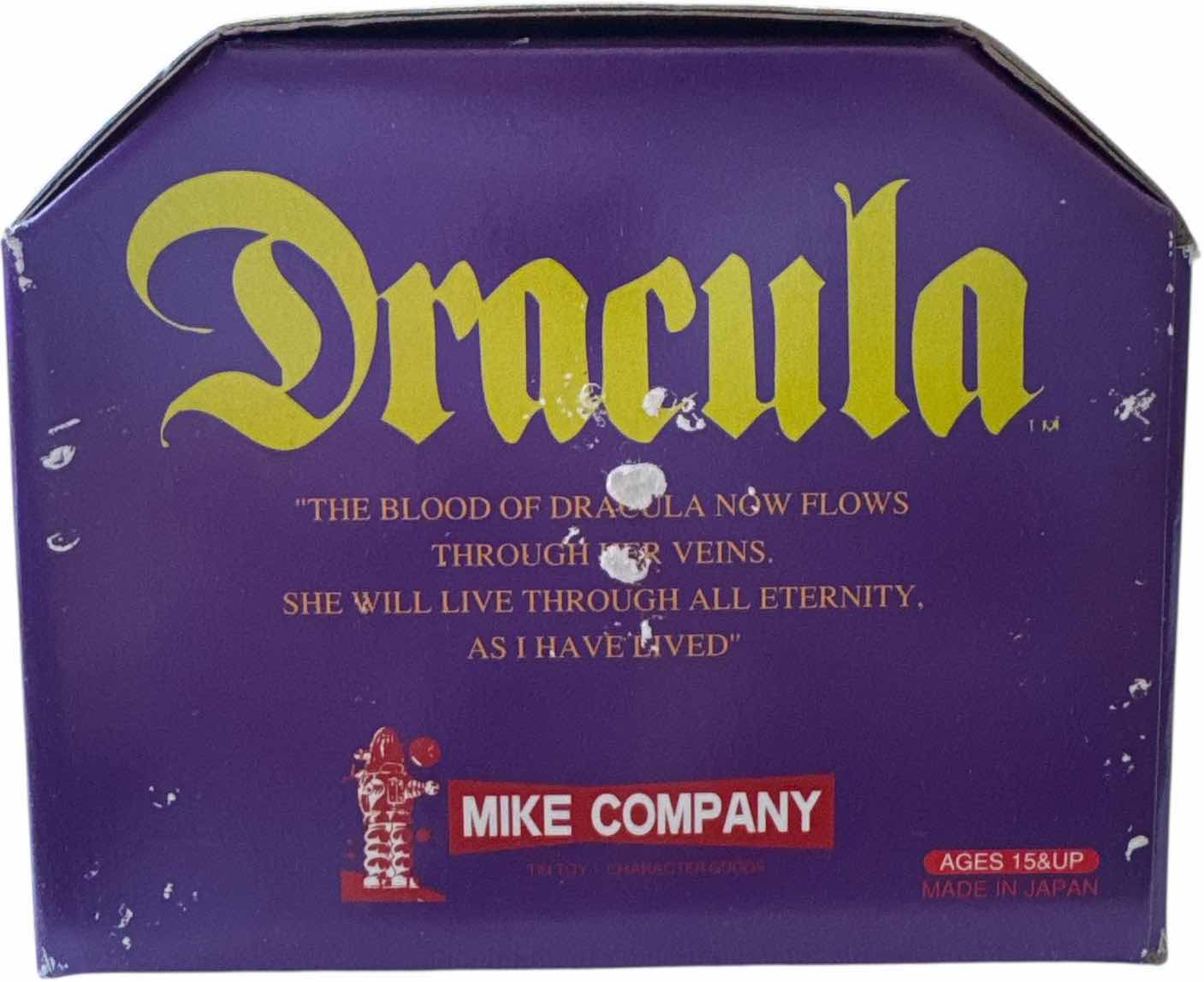 Photo 1 of 
VINTAGE UNIVERSAL STUDIOS MONSTERS DRACULA TIN WIND UP TOY

BOX SIZE
5” X 4” X H9.5”