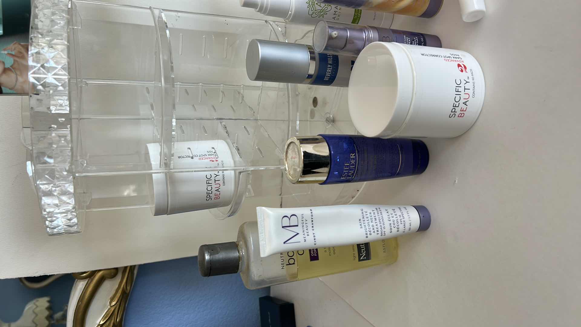 Photo 1 of 2 ROTATIONS ORGANIZERS AND OPENED SKIN CARE PRODUCTS