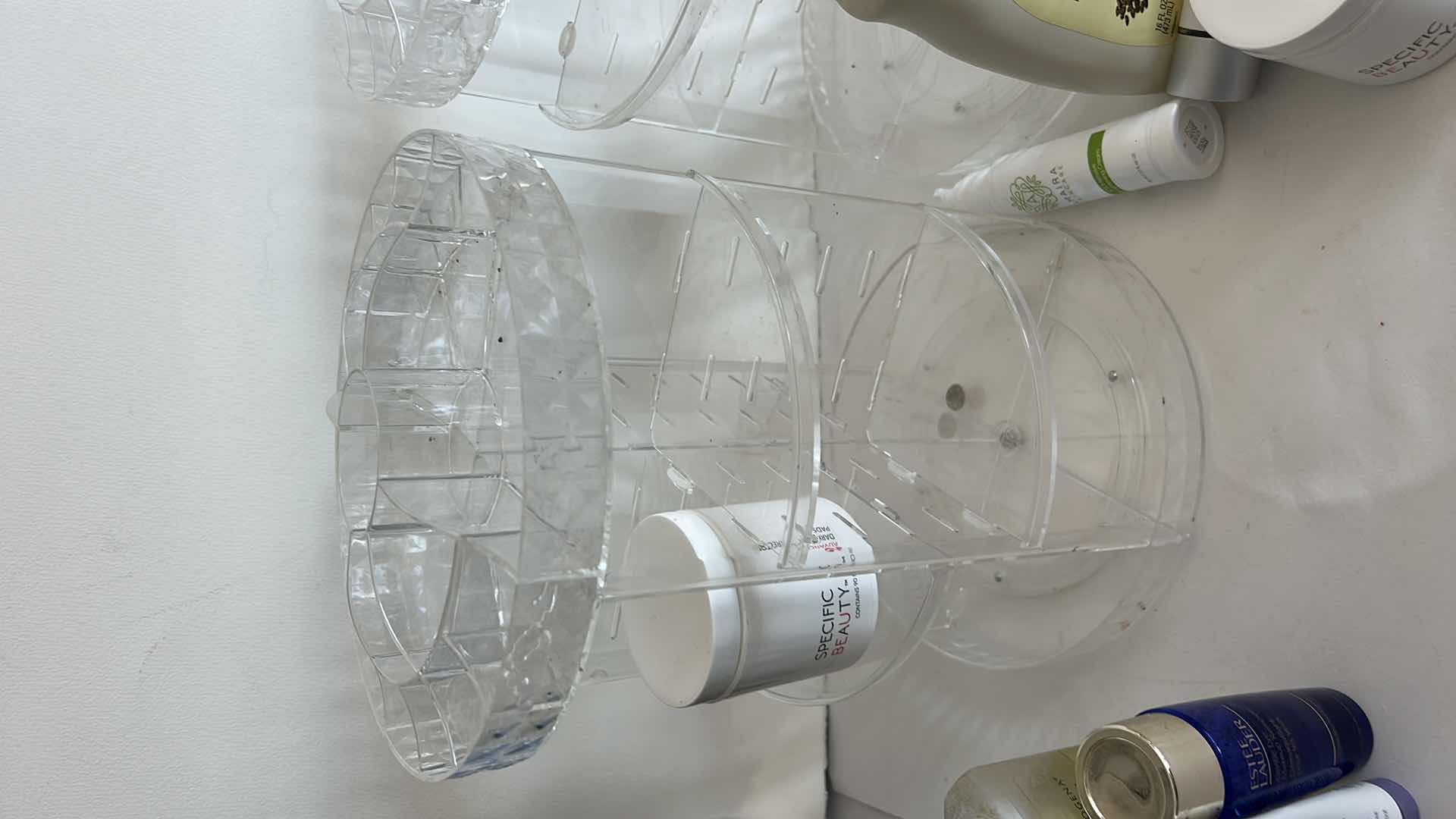 Photo 1 of 2 ROTATIONS ORGANIZERS AND OPENED SKIN CARE PRODUCTS