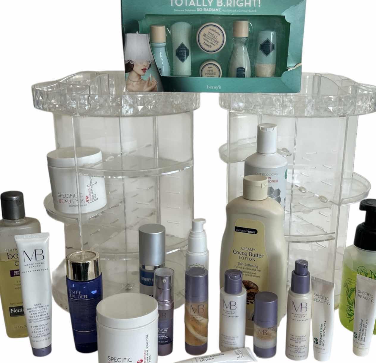 Photo 1 of 2 ROTATIONS ORGANIZERS AND OPENED SKIN CARE PRODUCTS