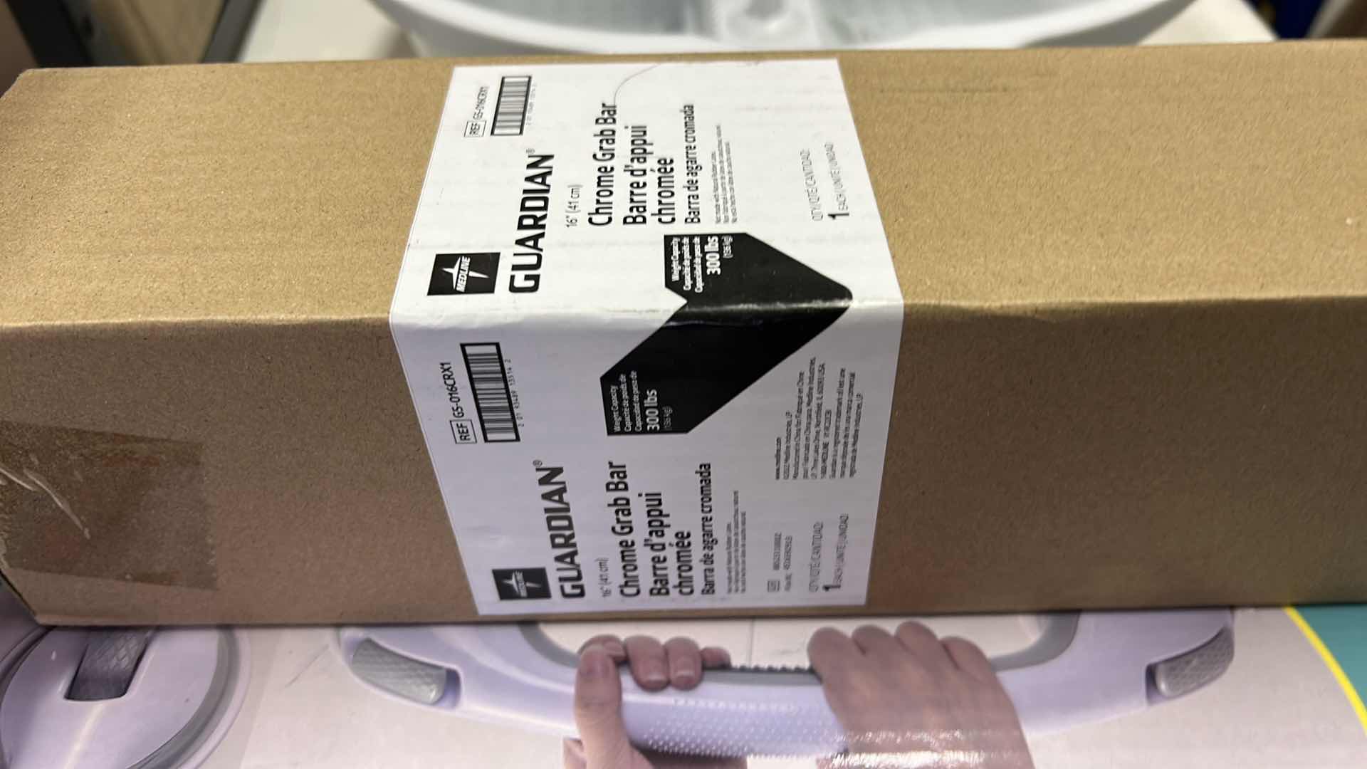 Photo 1 of 2 NEW GRAB BARS AND DR SCHOLLS FOOT WATER MASSAGER