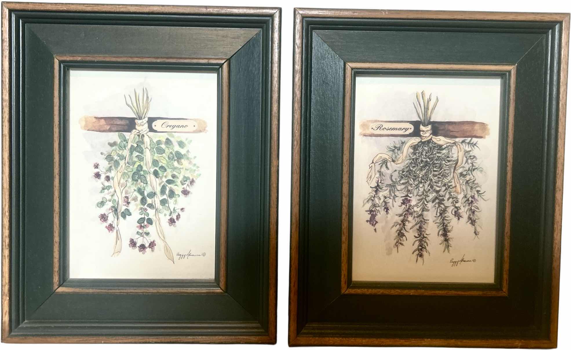 Photo 1 of 2 FRAMED, “DRYING HERBS”  PRINT ARTWORK 8 1/2” x H11”