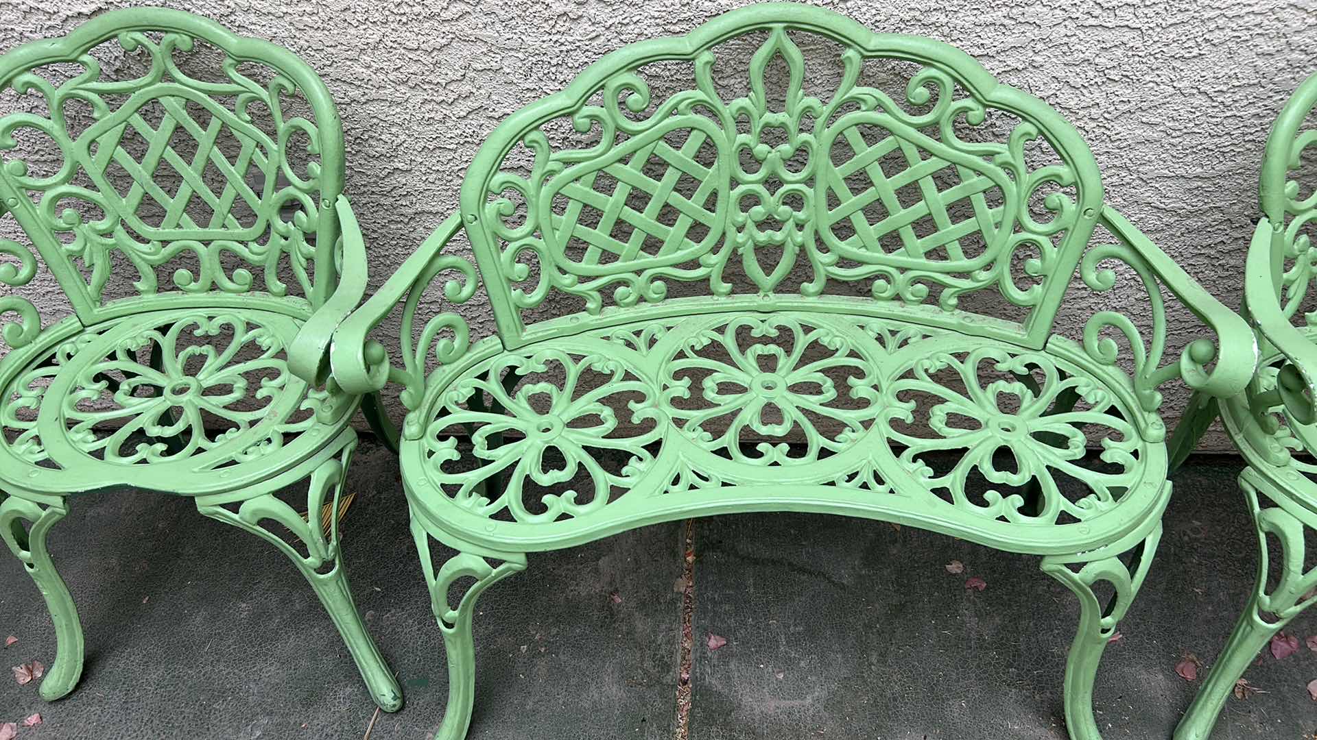 Photo 1 of 3 PC VERY HEAVY METAL PATIO SET