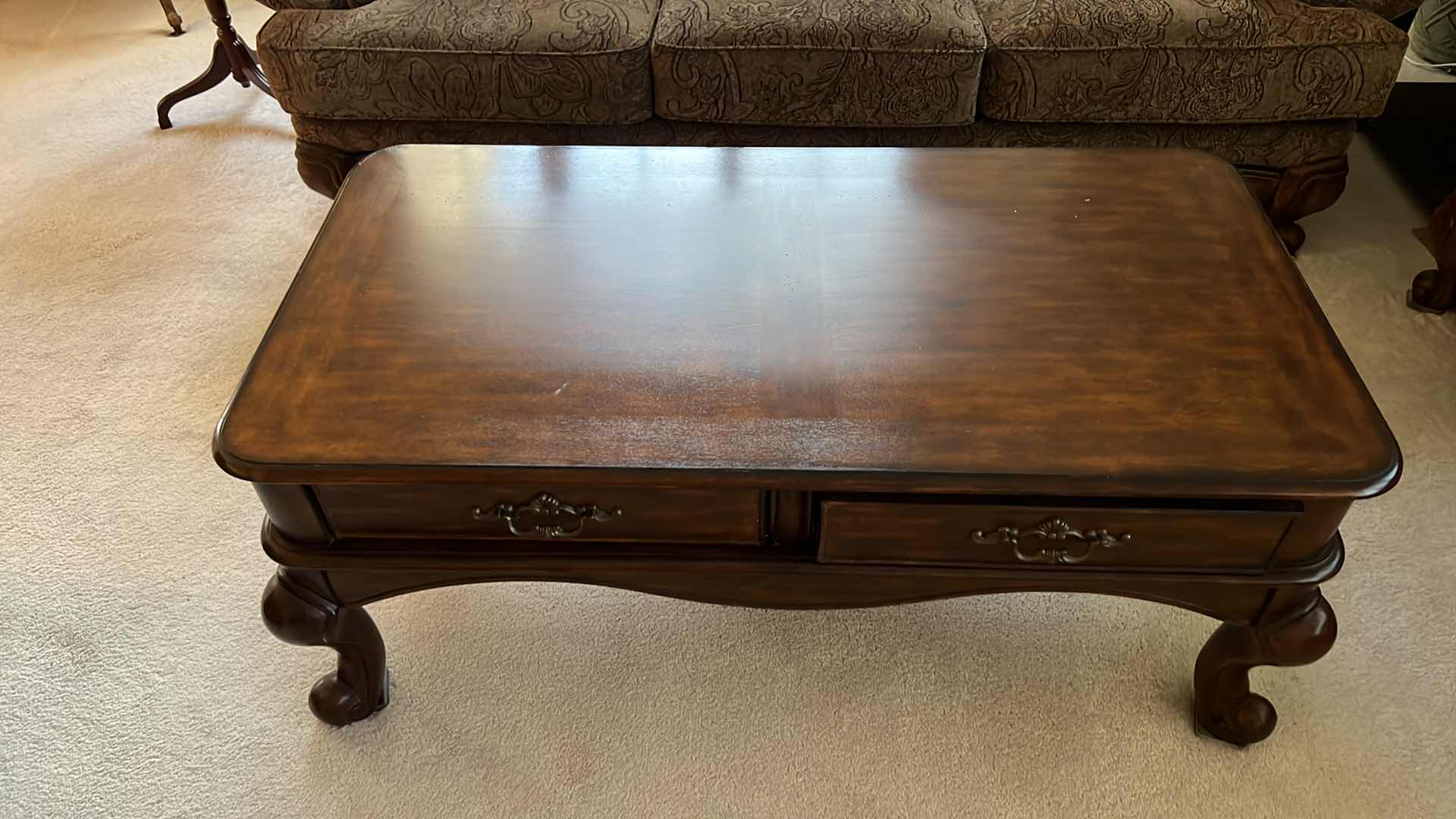 Photo 1 of ASHLEY FURNITURE VICTORIAN STYLE COFFEE TABLE 49” x 26” H21”