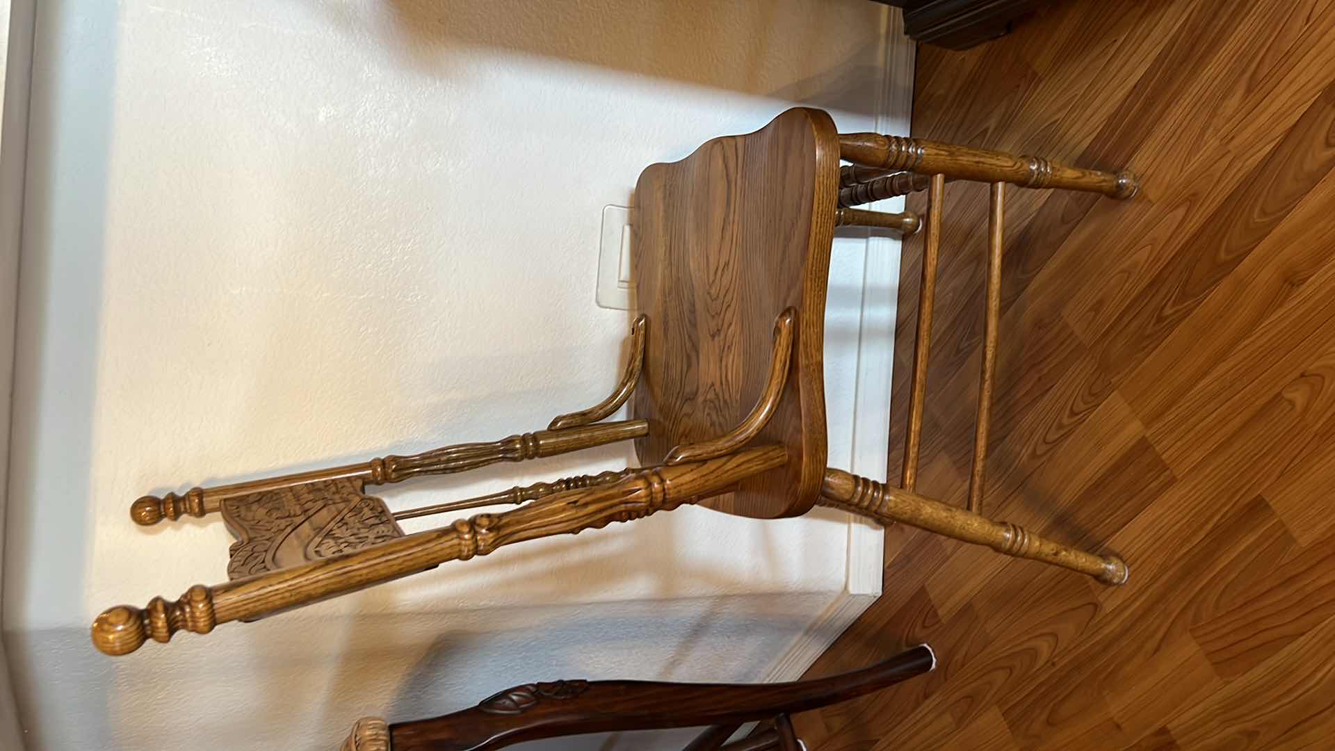 Photo 1 of OAK SPINDLE BACK SIDE CHAIRS