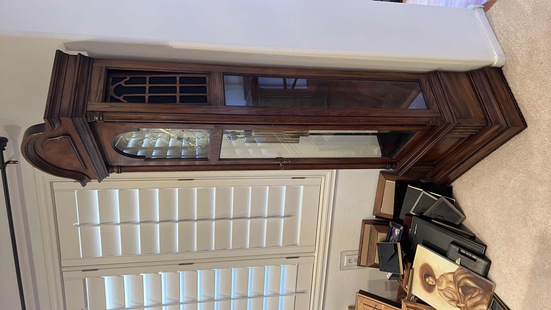 Photo 1 of RIDGEWAY GRANDFATHER FLOOR CLOCK H84"