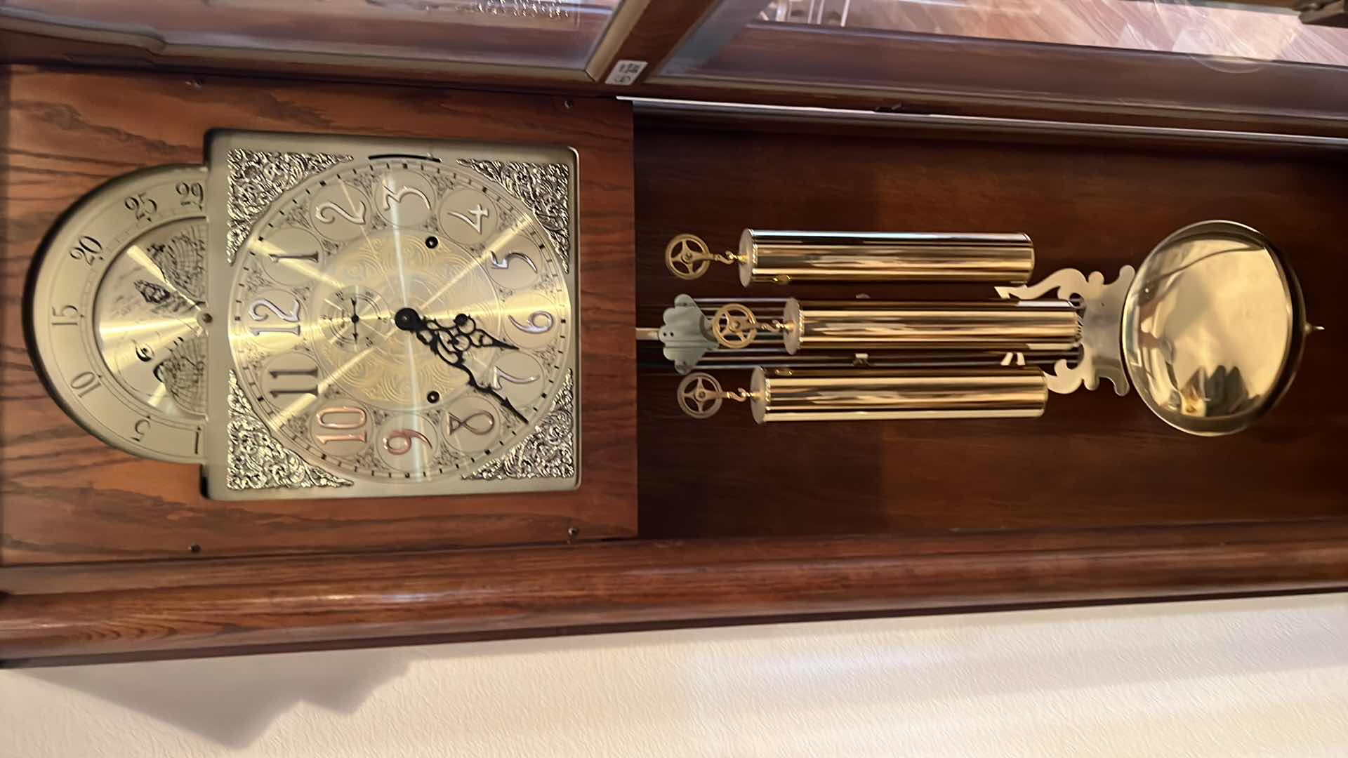 Photo 1 of RIDGEWAY GRANDFATHER FLOOR CLOCK H84"