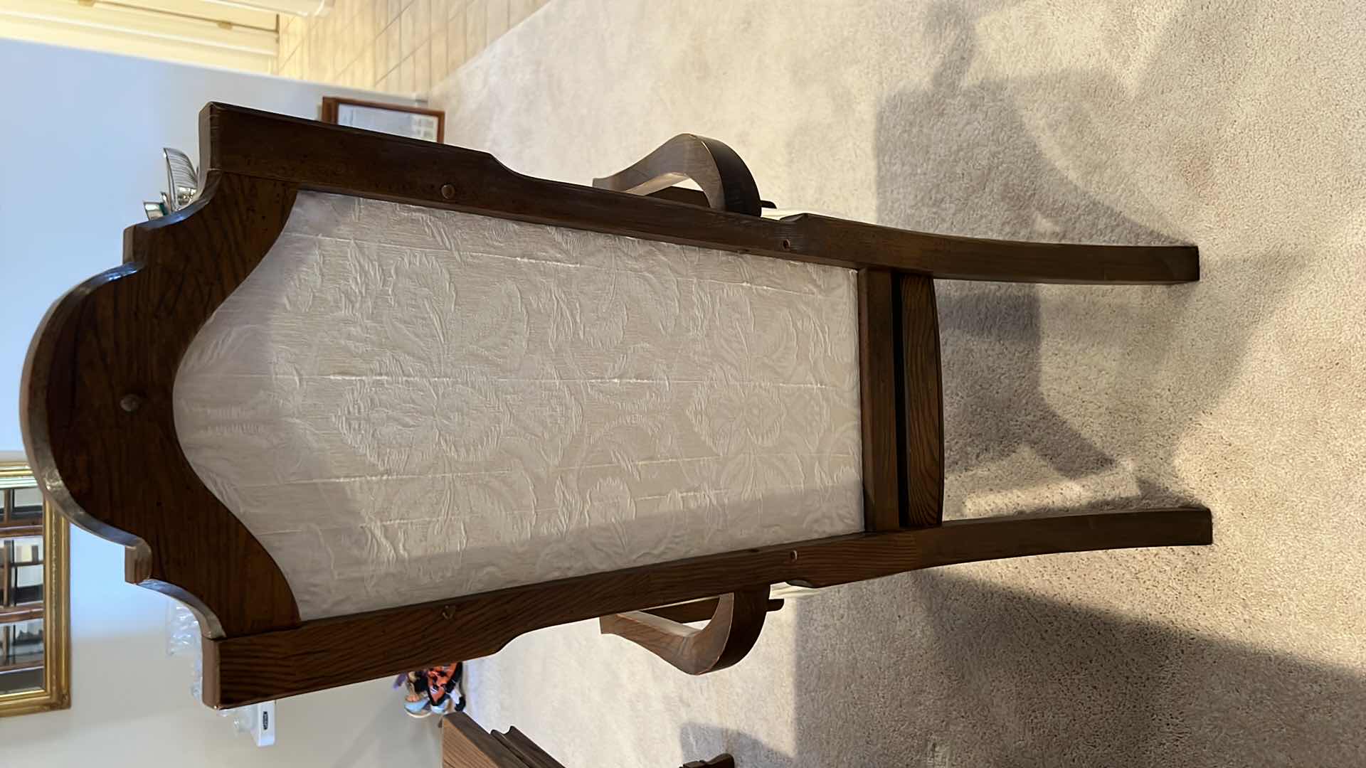 Photo 1 of VINTAGE FRENCH RENAISSANCE GOTHIC REVIVAL STYLE  DINING ROOM TABLE W HIGH BACK CHAIRS (2 ARM CHAIRS & 4 SIDE CHAIRS) 66” x 42” H29”