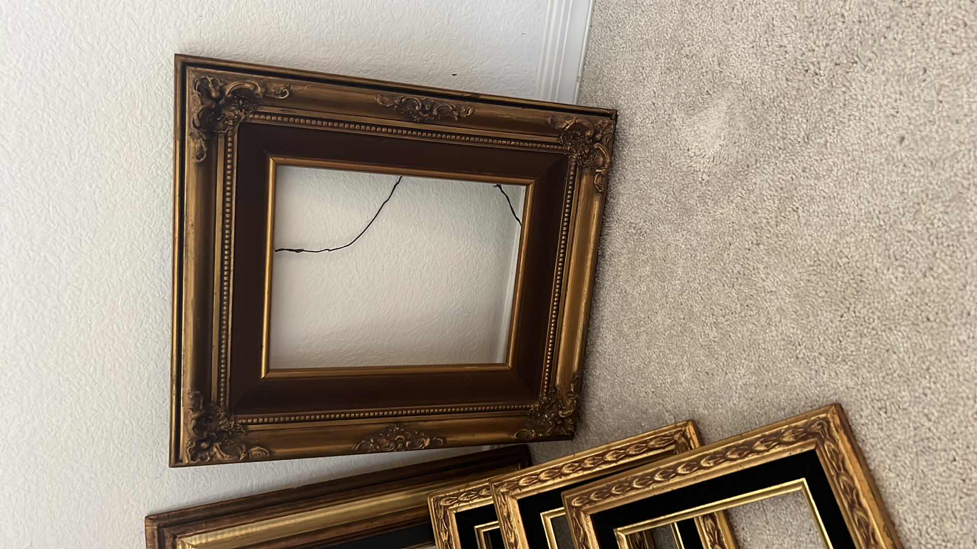 Photo 1 of 6- GOLD PICTURE FRAMES