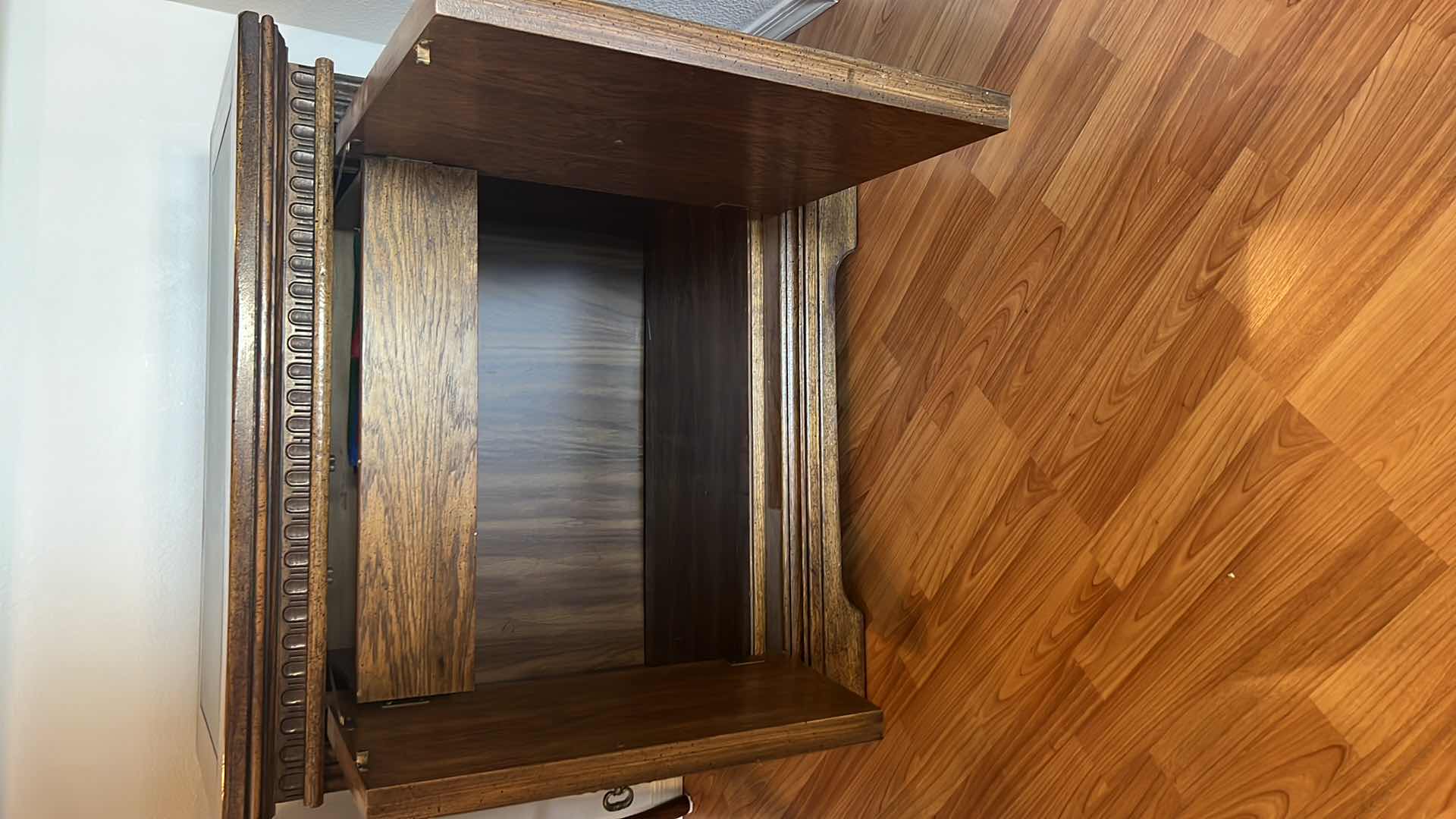 Photo 1 of VINTAGE SERVER CABINET W BLACK TOP INSET 35” x 19” H32”