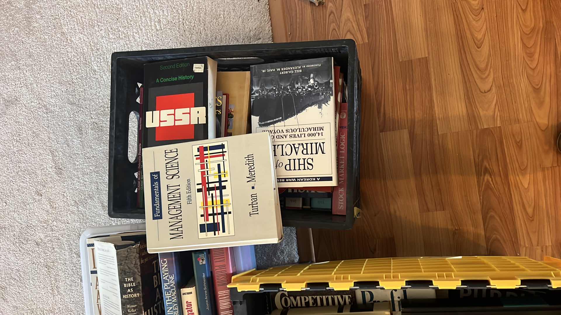 Photo 1 of 5-TOTES W BOOKS & PHOTO ALBUMS ( VARIOUS TITLES & AUTHORS)-TOTES NOT INCLUDED