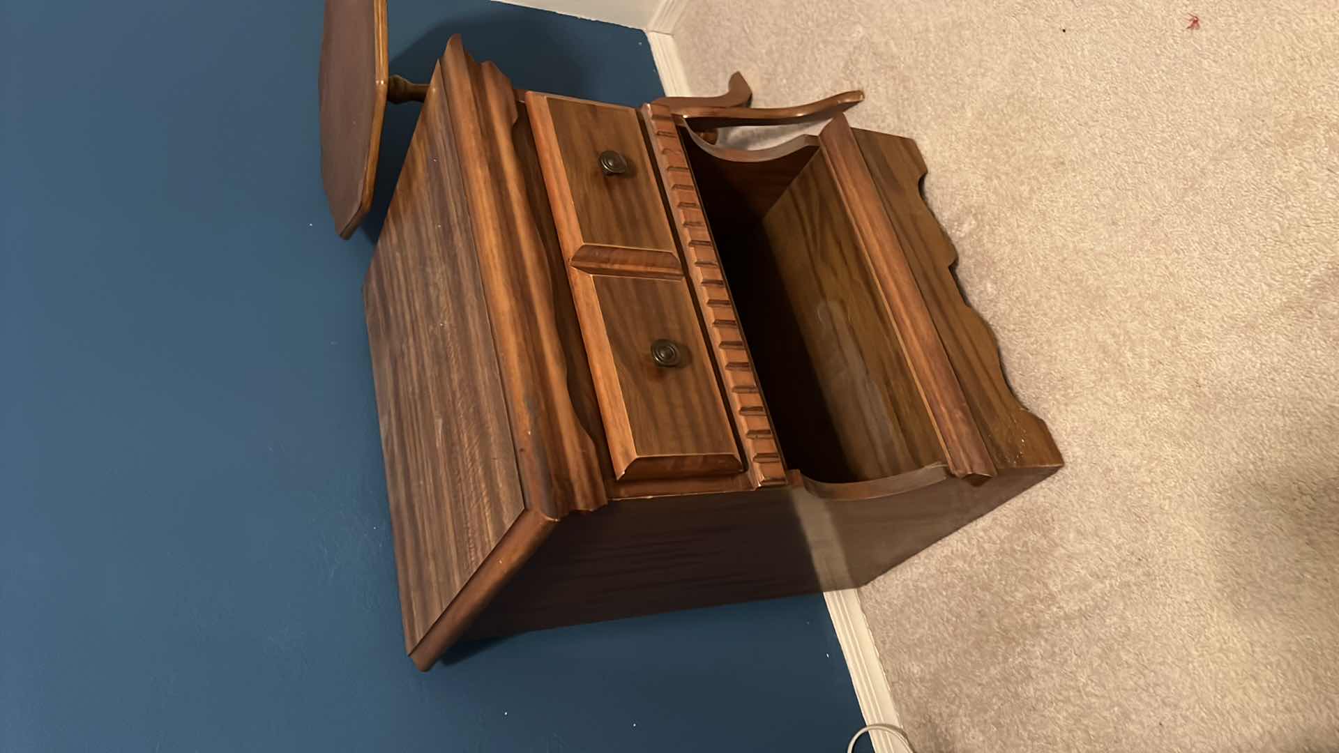 Photo 1 of 2-SIDE TABLES (20” x 17” H24” & 15” x 15” H25”)