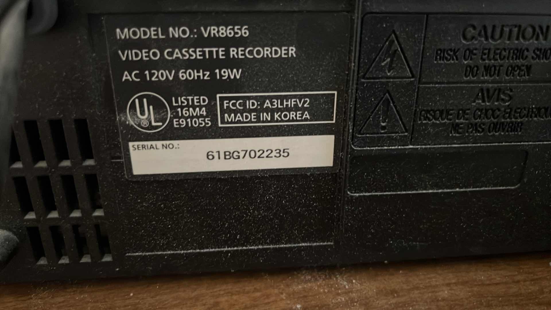 Photo 1 of HOME ELECTRONICS (SAMSUNG VHS PLAYER, SYLVANIA DVD PLAYER & DISH BOX W REMOTE)